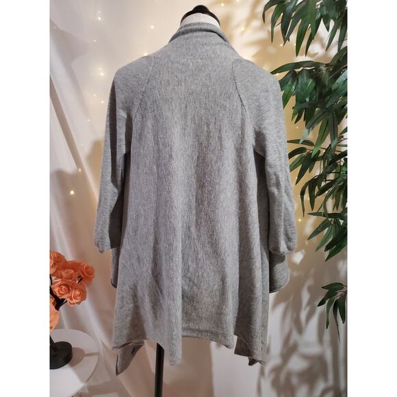 Juicy Couture Vtg Y2K Wool Angora Cashmere Open Waterfall Cardigan Sweater Sz P - Picture 3 of 10